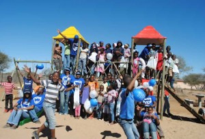 Stanbic Bank Metshimotlhabe playground donation 2